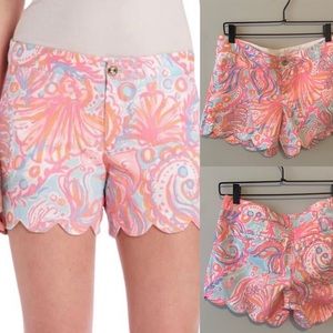Lily Pulitzer buttercup scallop short sz 2